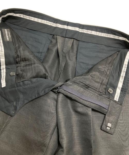 EMPORIO ARMANI（エンポリオ アルマーニ）EMPORIO ARMANI (エンポリオ アルマーニ) 木目調セットアップスーツ グレー サイズ:50の古着・服飾アイテム