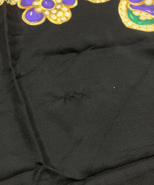 CHANEL（シャネル）CHANEL (シャネル) シルクスカーフ ブラック サイズ:表記なしの古着・服飾アイテム