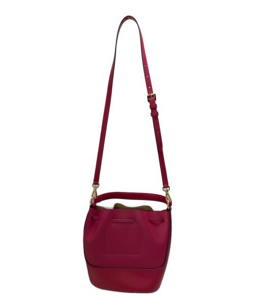 MICHAEL KORS（マイケルコース）MICHAEL KORS (マイケルコース) 巾着型2WAYバッグ ショッキングピンク サイズ:表記なしの古着・服飾アイテム