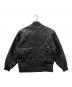 HARDY AMIES (ハーディ エイミス) エンボスキルティングレザージャケット ブラック サイズ:M：30000円