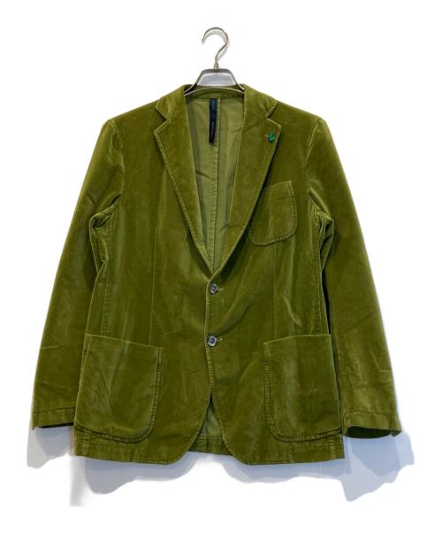 TOMBOLINI（トンボリーニ）tombolini (トンボリーニ) ベロアテーラードジャケット グリーン サイズ:表記なしの古着・服飾アイテム