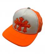 CHROME HEARTSクロムハーツ）の古着「TRUCKER CAP」｜オレンジ