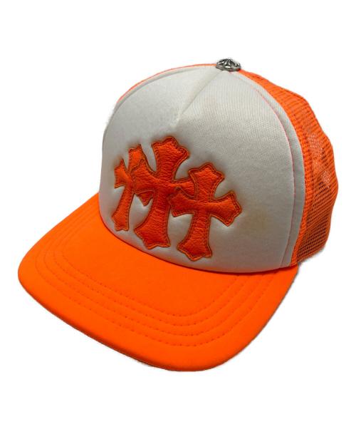 CHROME HEARTS（クロムハーツ）CHROME HEARTS (クロムハーツ) TRUCKER CAP オレンジ サイズ:53-60(ONESIZE)の古着・服飾アイテム