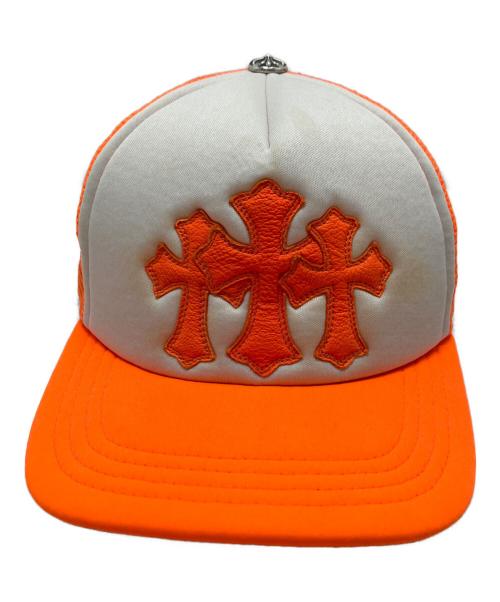CHROME HEARTS（クロムハーツ）CHROME HEARTS (クロムハーツ) TRUCKER CAP オレンジ サイズ:53-60(ONESIZE)の古着・服飾アイテム