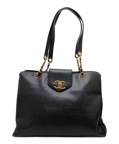 CHANEL（シャネル）CHANEL (シャネル) ココマークスーパーモデルバッグ ブラックの古着・服飾アイテム