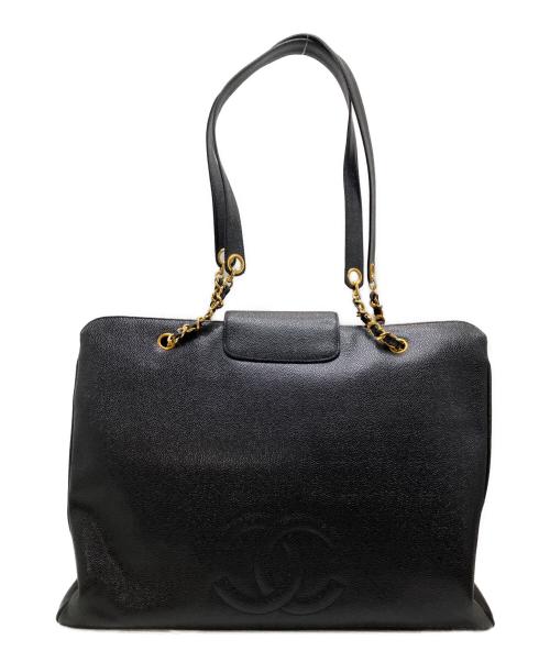 CHANEL（シャネル）CHANEL (シャネル) ココマークスーパーモデルバッグ ブラックの古着・服飾アイテム