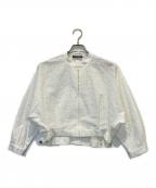 TOMORROW LAND collectionトゥモローランドコレクション）の古着「ブロッサムエンブロイダリー ジップアップブルゾン」｜ホワイト