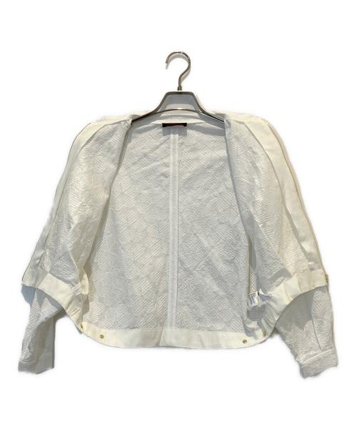 TOMORROW LAND collection（トゥモローランドコレクション）TOMORROW LAND collection (トゥモローランドコレクション) ブロッサムエンブロイダリー ジップアップブルゾン ホワイト サイズ:36の古着・服飾アイテム