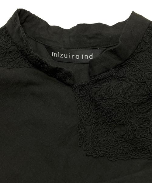 mizuiro-ind（ミズイロインド）mizuiro-ind (ミズイロインド) レースシノワズリシャツ ブラック サイズ:表記なしの古着・服飾アイテム