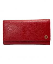 GUCCI（グッチ）の古着「インターロッキング長財布」｜レッド