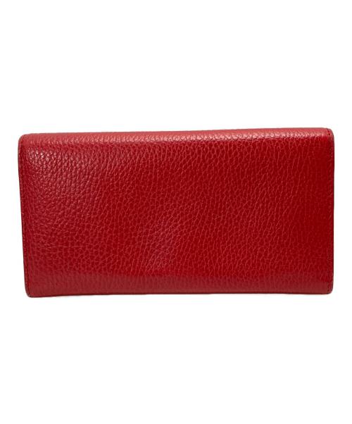GUCCI（グッチ）GUCCI (グッチ) インターロッキング長財布 レッド サイズ:表記なしの古着・服飾アイテム
