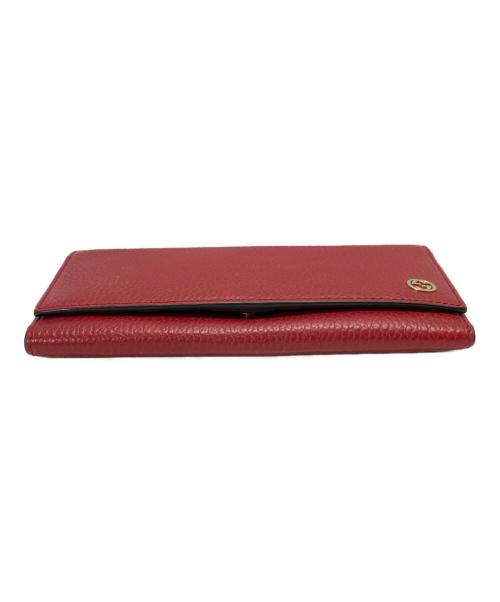 GUCCI（グッチ）GUCCI (グッチ) インターロッキング長財布 レッド サイズ:表記なしの古着・服飾アイテム