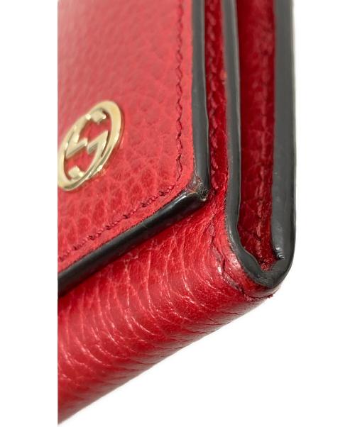 GUCCI（グッチ）GUCCI (グッチ) インターロッキング長財布 レッド サイズ:表記なしの古着・服飾アイテム