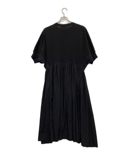 BEARDSLEY（ビアズリー）BEARDSLEY (ビアズリー) ニットコンビギャザーワンピ ブラック サイズ:Freeの古着・服飾アイテム