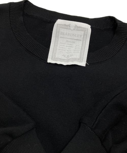 BEARDSLEY（ビアズリー）BEARDSLEY (ビアズリー) ニットコンビギャザーワンピ ブラック サイズ:Freeの古着・服飾アイテム