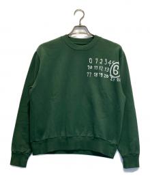 MM6 Maison Margiela（エムエムシックスメゾンマルジェラ）の古着「プリントスウェット」｜グリーン