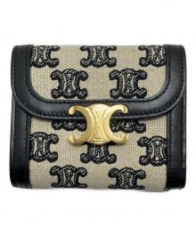 CELINE（セリーヌ）の古着「3つ折り財布」｜アイボリー