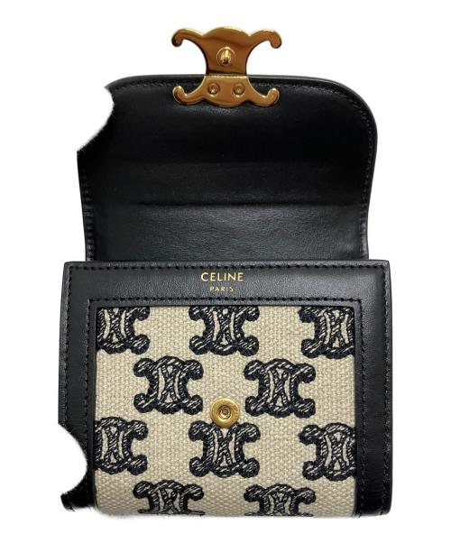 CELINE（セリーヌ）CELINE (セリーヌ) 3つ折り財布 アイボリーの古着・服飾アイテム