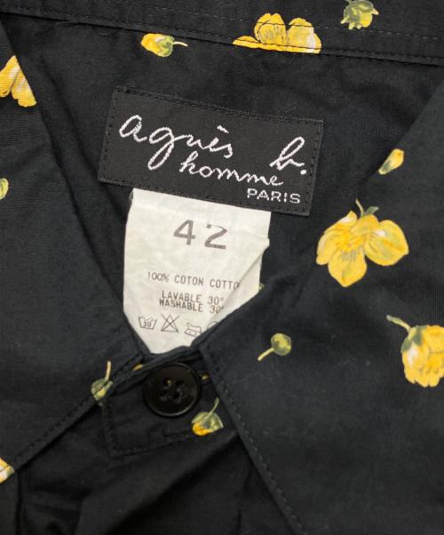 agnes b homme（アニエスベーオム）agnes b homme (アニエスベーオム) 長袖シャツ ブラック サイズ:42の古着・服飾アイテム