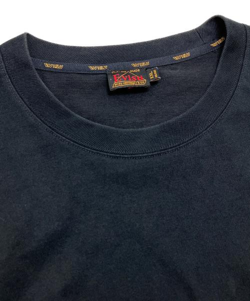 EVISU（エヴィス）EVISU (エヴィス) 家紋とカモメ大黒の発泡プリントルーズフィットTシャツ ブラック サイズ:XXLの古着・服飾アイテム