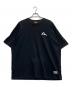 EVISU（エヴィス）の古着「家紋とカモメ大黒の発泡プリントルーズフィットTシャツ」｜ブラック