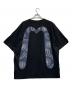 EVISU (エヴィス) 家紋とカモメ大黒の発泡プリントルーズフィットTシャツ ブラック サイズ:XXL：6000円