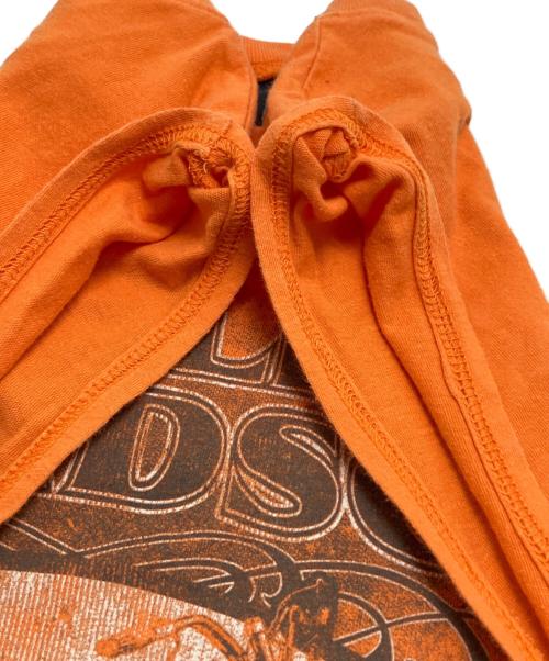 HARLEY-DAVIDSON（ハーレーダビッドソン）HARLEY-DAVIDSON (ハーレーダビッドソン) ノースリーブカットソー オレンジ サイズ:Mの古着・服飾アイテム