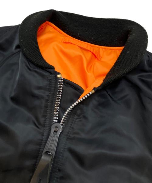 ALPHA INDUSTRIES（アルファインダストリーズ）ALPHA INDUSTRIES (アルファインダストリーズ) MA-1ジャケット ブラック サイズ:Ｍの古着・服飾アイテム