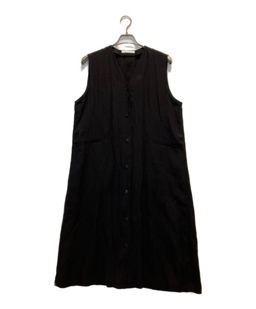 PLAIN PEOPLE（プレインピープル）PLAIN PEOPLE (プレインピープル) ノースリーブワンピース ブラック サイズ:9の古着・服飾アイテム