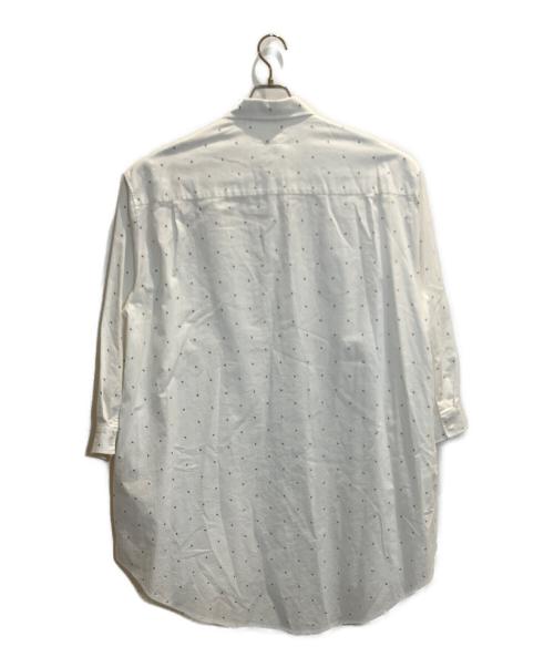 MM6 Maison Margiela（エムエムシックスメゾンマルジェラ）MM6 Maison Margiela (エムエムシックスメゾンマルジェラ) Polka-6 Shirt Dress ホワイト サイズ:Sの古着・服飾アイテム