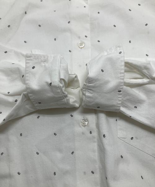 MM6 Maison Margiela（エムエムシックスメゾンマルジェラ）MM6 Maison Margiela (エムエムシックスメゾンマルジェラ) Polka-6 Shirt Dress ホワイト サイズ:Sの古着・服飾アイテム