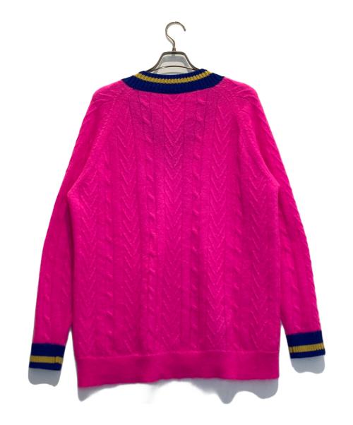 ETRO（エトロ）ETRO (エトロ) オーバーサイズモヘアケーブルニットセーター ピンク サイズ:40(M〜Lサイズ相当)の古着・服飾アイテム
