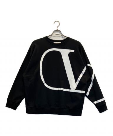 中古・古着通販】VALENTINO (ヴァレンティノ) ロゴスウェット ブラック
