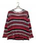 Hysteric Glamour (ヒステリックグラマー) DISCO SUCKSクラッシュ オーバーサイズセーター グレー×レッド サイズ:Free：25000円