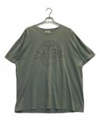 HARLEY-DAVIDSONハーレーダビッドソン）の古着「両面プリントTシャツ」｜カーキ