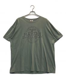 HARLEY-DAVIDSON（ハーレーダビッドソン）の古着「両面プリントTシャツ」｜カーキ