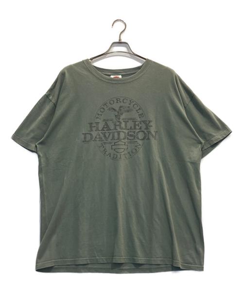 HARLEY-DAVIDSON（ハーレーダビッドソン）HARLEY-DAVIDSON (ハーレーダビッドソン) 両面プリントTシャツ カーキ サイズ:表記なしの古着・服飾アイテム