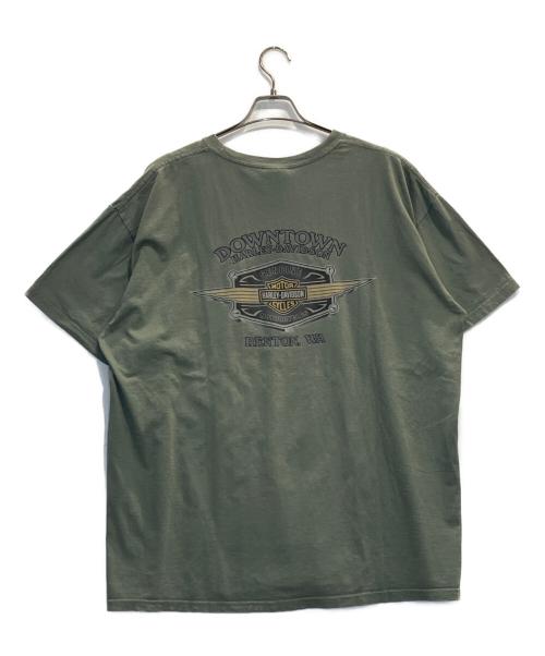 HARLEY-DAVIDSON（ハーレーダビッドソン）HARLEY-DAVIDSON (ハーレーダビッドソン) 両面プリントTシャツ カーキ サイズ:表記なしの古着・服飾アイテム