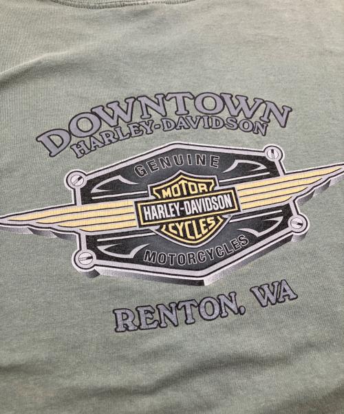HARLEY-DAVIDSON（ハーレーダビッドソン）HARLEY-DAVIDSON (ハーレーダビッドソン) 両面プリントTシャツ カーキ サイズ:表記なしの古着・服飾アイテム