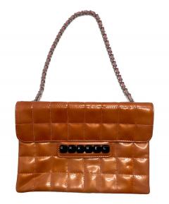 中古・古着通販】CHANEL (シャネル) エナメルバニティバッグ ブラック