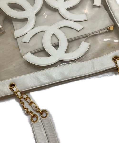CHANEL（シャネル）CHANEL (シャネル) ココマーク トートバッグ ホワイトの古着・服飾アイテム