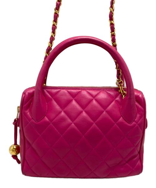 CHANEL（シャネル）CHANEL (シャネル) キルティング2WAYバッグ ショッキングピンクの古着・服飾アイテム