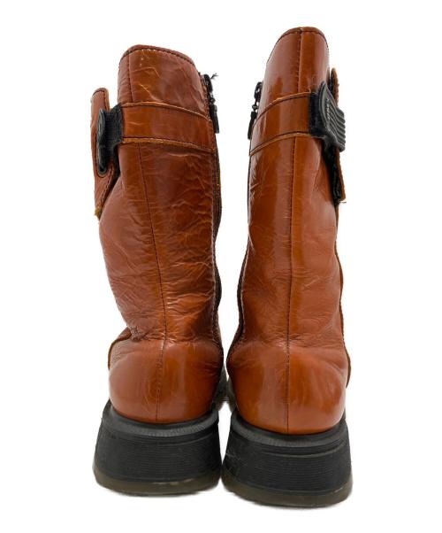 Dr.Martens（ドクターマーチン）Dr.Martens (ドクターマーチン) スクエアブーツ ブラウン サイズ:6の古着・服飾アイテム