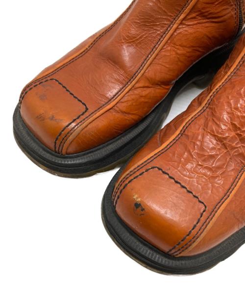Dr.Martens（ドクターマーチン）Dr.Martens (ドクターマーチン) スクエアブーツ ブラウン サイズ:6の古着・服飾アイテム