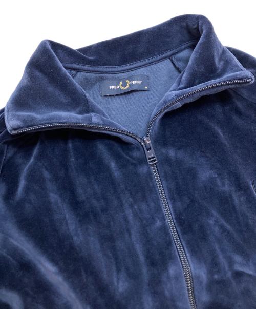 FRED PERRY（フレッドペリー）FRED PERRY (フレッドペリー) VELOUR TRACK JACKET ネイビー サイズ:Mの古着・服飾アイテム