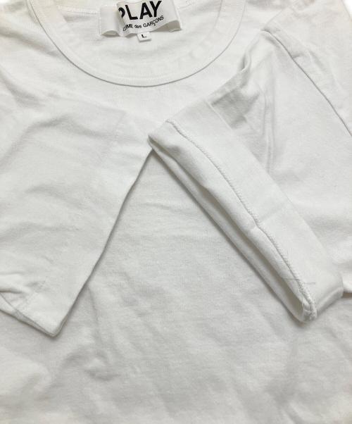 PLAY COMME des GARCONS（プレイコムデギャルソン）PLAY COMME des GARCONS (プレイコムデギャルソン) THE NORTH FACE (ザ ノース フェイス) コラボプリントTシャツ ホワイト サイズ:Lの古着・服飾アイテム