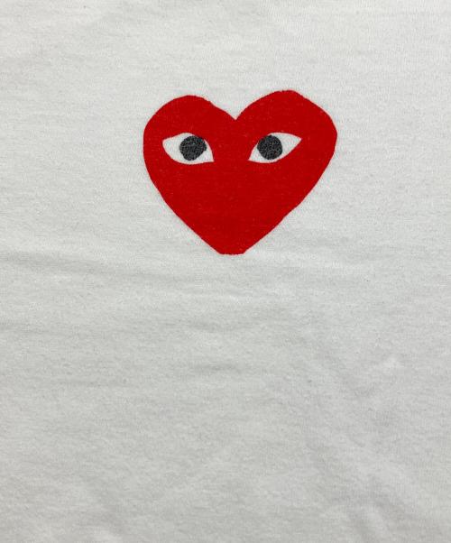 PLAY COMME des GARCONS（プレイコムデギャルソン）PLAY COMME des GARCONS (プレイコムデギャルソン) THE NORTH FACE (ザ ノース フェイス) コラボプリントTシャツ ホワイト サイズ:Lの古着・服飾アイテム