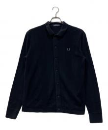 FRED PERRY（フレッドペリー）の古着「ニットポロシャツ」｜ブラック