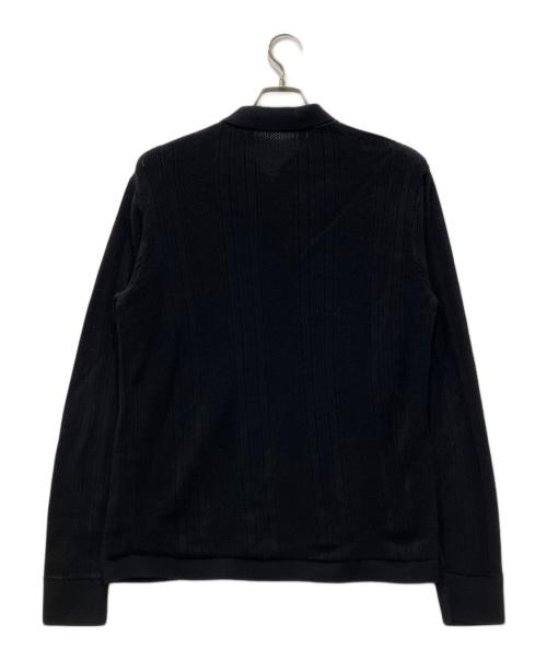 FRED PERRY（フレッドペリー）FRED PERRY (フレッドペリー) ニットポロシャツ ブラック サイズ:Mの古着・服飾アイテム