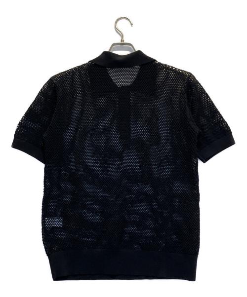 FRED PERRY（フレッドペリー）FRED PERRY (フレッドペリー) ニットポロシャツ ブラック サイズ:Mの古着・服飾アイテム